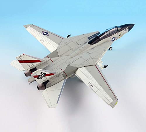 ZCYXQR Modelo de Combate Militar 1/72 Escala F-14A Tomcat Fighter USN VF-41 Black Ace Modelo de aleación Regalos para Adultos 10,4 Pulgadas X 11,8 Pulgadas