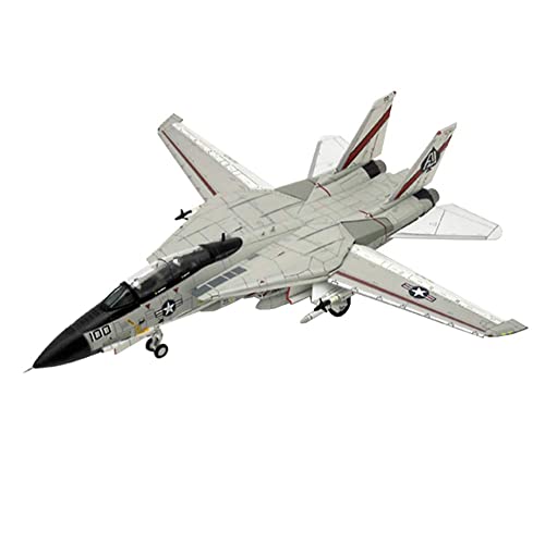 ZCYXQR Modelo de Combate Militar 1/72 Escala F-14A Tomcat Fighter USN VF-41 Black Ace Modelo de aleación Regalos para Adultos 10,4 Pulgadas X 11,8 Pulgadas
