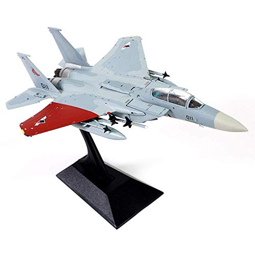 ZCYXQR Modelo de Combate Militar Escala 1/144 F-15C Eagle Ace Fighter Combat Galm 02 Modelo de aleación Regalos para Adultos 5,3 Pulgadas X 3,5 Pulgadas