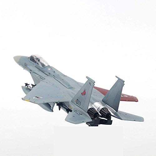 ZCYXQR Modelo de Combate Militar Escala 1/144 F-15C Eagle Ace Fighter Combat Galm 02 Modelo de aleación Regalos para Adultos 5,3 Pulgadas X 3,5 Pulgadas