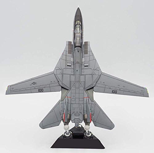 ZCYXQR Modelo de Combate Militar Escala 1/72 F-14A Tomcat Fighter VF-41 Black Ace Squadron Modelo de aleación Regalos para Adultos 10,4 Pulgadas X 10,6 Pulgadas