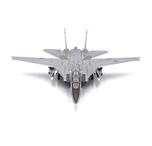 ZCYXQR Modelo de Combate Militar Escala 1/72 F-14A Tomcat Fighter VF-41 Black Ace Squadron Modelo de aleación Regalos para Adultos 10,4 Pulgadas X 10,6 Pulgadas
