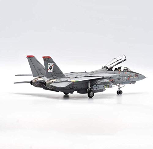 ZCYXQR Modelo de Combate Militar Escala 1/72 F-14A Tomcat Fighter VF-41 Black Ace Squadron Modelo de aleación Regalos para Adultos 10,4 Pulgadas X 10,6 Pulgadas