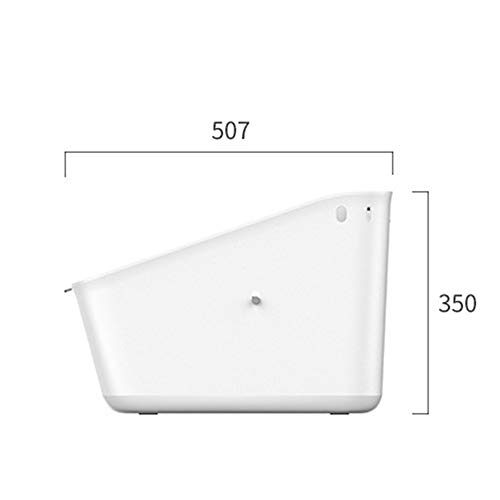 ZDAMN Cajas de Arena para Gatos Gato Inteligente Inteligente WC Net Sabor Doble contra Las Arenas de inducción semiabierto de la litera del Gato Inteligente para Gato