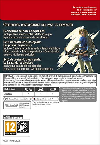 Zelda: Breath of the Wild Expansion Pass DLC | Nintendo Switch - Código de descarga