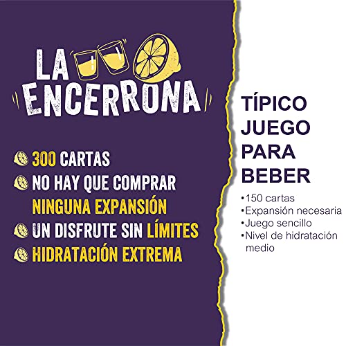 ZENAGAME La Encerrona, Juegos para Beber - Juegos de Beber Alcohol para Tus Veladas - Juegos de Mesa Adulto, Juegos de Cartas, Juegos Beber, Drinking Games