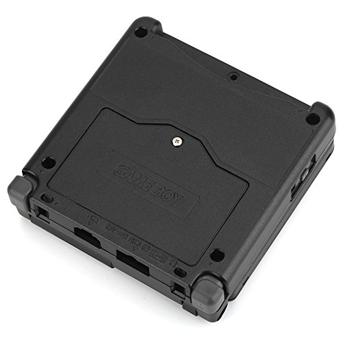 Zerone Shell Case para Gameboy SP, Kit de reparación de la Carcasa de la Carcasa de Repuesto para Nintendo Game Boy Advance GBA SP (Negro)
