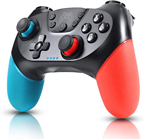 Zexrow Mando para Nintendo Switch, Mando Pro Controller Mando pc Inalambrico con Función Gyro Axis/Dual Shock y Turbo Compatible con Nintendo Switch