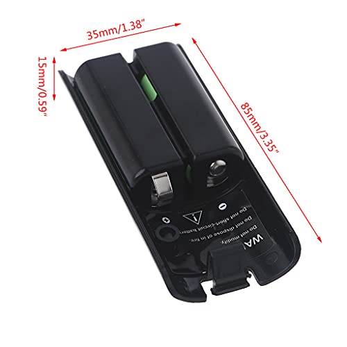 ZHINTE Batería Apto para Consola de Juegos Wii Wii U Power Bank 2 uds 2800Mah batería Recargable de Respaldo Paquete de batería Estuche de Carga
