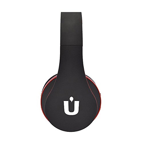 Ziu Smart Items - Auriculares Bluetooth inalámbricos (Cancelación de Ruido, micrófono Incorporado, Radio, conexión Jack 3.5mm) Color Rojo