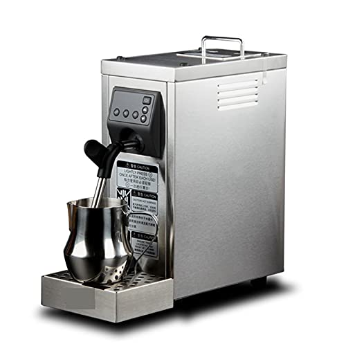 zlw-shop Cafeteras manuales Tienda Commercial Automatic Steam Motor Café Máquina espumadora Inteligente Configuración Completa Temperatura Espresso Machine (Plug Type : US)