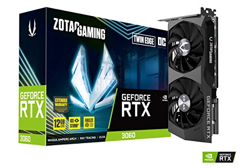 Zotac Gaming GEFORCE RTX 3060 - Tarjeta gráfica Twin Edge OC 12G (GDDR6, HDMI 2.1, 3xDP 1.4a)