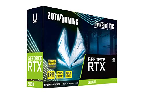 Zotac Gaming GEFORCE RTX 3060 - Tarjeta gráfica Twin Edge OC 12G (GDDR6, HDMI 2.1, 3xDP 1.4a)