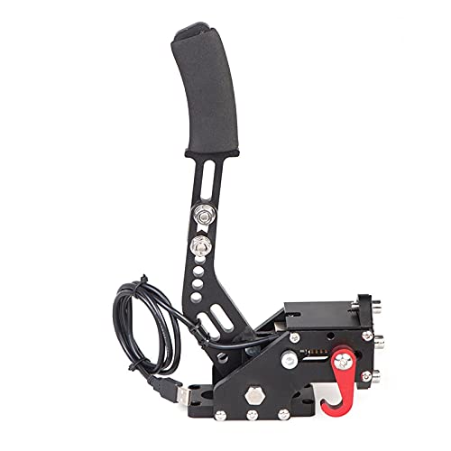 ZSM Handbrake 16 bits Hall Sensor USB Handbrake Fit para los Juegos de Carreras de SIM Logitech G25 / 27/29 T300 T500 Fit para PC Windows Dirt Rally Sistema de Frenos (Color : with U-Shaped Parts)