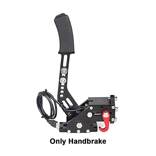 ZSM Handbrake 16 bits Hall Sensor USB Handbrake Fit para los Juegos de Carreras de SIM Logitech G25 / 27/29 T300 T500 Fit para PC Windows Dirt Rally Sistema de Frenos (Color : with U-Shaped Parts)