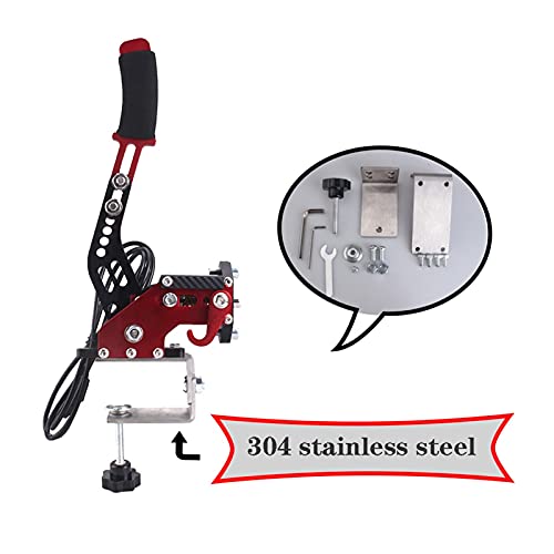 ZSM Handbrake 16 bits PC USB Handbrake para SIM Auto Racing Games G25 / G27 / G29 T500 Acero y Aluminio Rally Ajuste Ajustable para PC Windows Dirt Rally Sistema de Frenos (Color : Army Green)