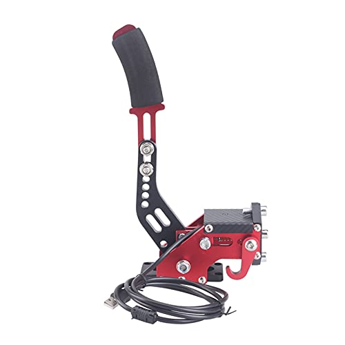 ZSM Handbrake 16 bits PC USB Handbrake para SIM Auto Racing Games G25 / G27 / G29 T500 Acero y Aluminio Rally Ajuste Ajustable para PC Windows Dirt Rally Sistema de Frenos (Color : Army Green)