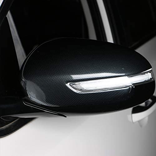 ZYKDM Accesorios De Carcasa De Espejo Retrovisor De Coche Cubierta De Espejo Retrovisor De Coche De Fibra De Carbono Carcasa De Protectores De Borde De Espejo Retrovisor De Carcasa, para Kia SPOR
