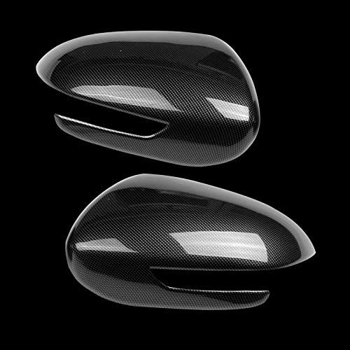 ZYKDM Accesorios De Carcasa De Espejo Retrovisor De Coche Cubierta De Espejo Retrovisor De Coche De Fibra De Carbono Carcasa De Protectores De Borde De Espejo Retrovisor De Carcasa, para Kia SPOR