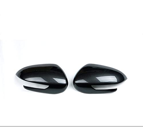 ZYKDM Accesorios De Carcasa De Espejo Retrovisor De Coche Cubierta De Espejo Retrovisor De Coche De Fibra De Carbono Carcasa De Protectores De Borde De Espejo Retrovisor De Carcasa, para Kia SPOR