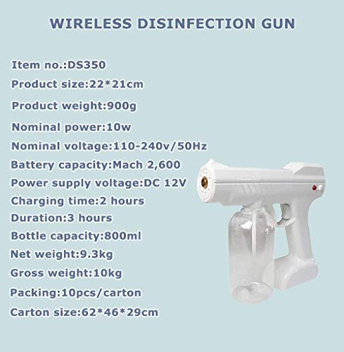 ZYLHC PEQUEÑA PRIENTE PEQUEÑO ARRIENTE Azul Azul MÁQUINA Panel Portal DE Panel NANOS Steam Puntas DE SPRIENTE del HOTOR DESINFECCIÓN DE LA HOGAR con LA BATERÍA