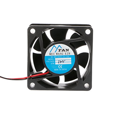 ZZALLL 60mm × 60mm × 25mm DC 12V 24V 2-Pin Cooler Sin escobillas PC CPU Case Cooling Fan 6025-1#