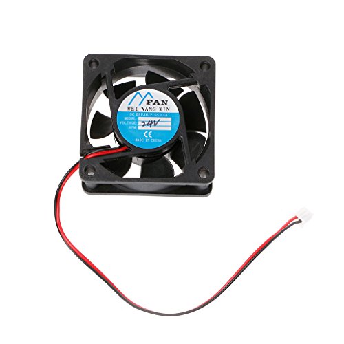 ZZALLL 60mm × 60mm × 25mm DC 12V 24V 2-Pin Cooler Sin escobillas PC CPU Case Cooling Fan 6025-2#