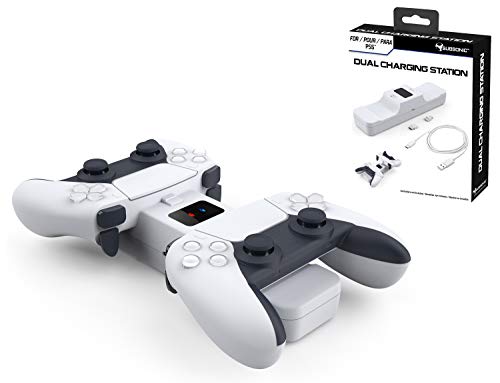 - Subsonic - Estación de carga blanca para 2 controladores Dual Sense PS5 - Estación de carga doble Playstation 5 (PlayStation 5)