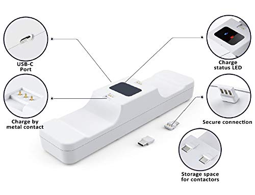 - Subsonic - Estación de carga blanca para 2 controladores Dual Sense PS5 - Estación de carga doble Playstation 5 (PlayStation 5)