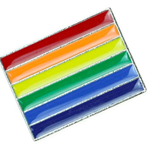 1 Pc Metal Rainbow Pin Badge Rainbow Flag Broche Rainbow Gay Pins Lesbianos para Suéteres Bufandas