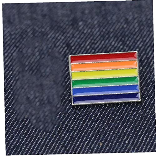 1 Pc Metal Rainbow Pin Badge Rainbow Flag Broche Rainbow Gay Pins Lesbianos para Suéteres Bufandas