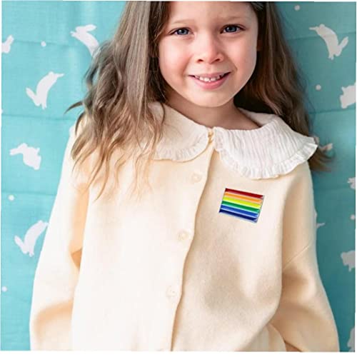 1 Pc Metal Rainbow Pin Badge Rainbow Flag Broche Rainbow Gay Pins Lesbianos para Suéteres Bufandas