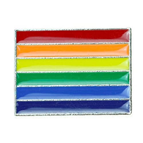 1 Pc Metal Rainbow Pin Badge Rainbow Flag Broche Rainbow Gay Pins Lesbianos para Suéteres Bufandas
