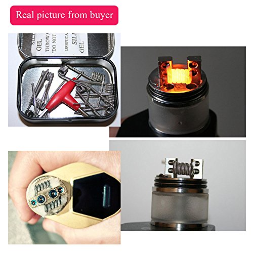 10 PCS Demon Killer Prebuilt Alien V2 Bobina, Super A1 Coil Violence Heating Wire para RBA/RDA/RTA Rebuildable Atomizadores, Vape Coil (0,25ohm 1,7 * 9mm)