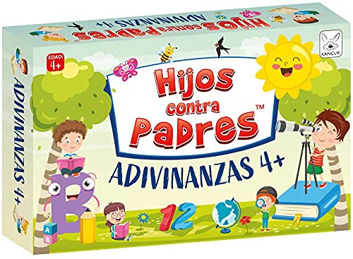 100 Adivinanzas 4+ Juego de Cartas para Toda la Familia Juego Educativo para Niños Acertijos Juegos de Preguntas | Hijos contra Padres Adivinanzas 4+ Juego de Mesa | 100 Adivinanzas | de 4 Años