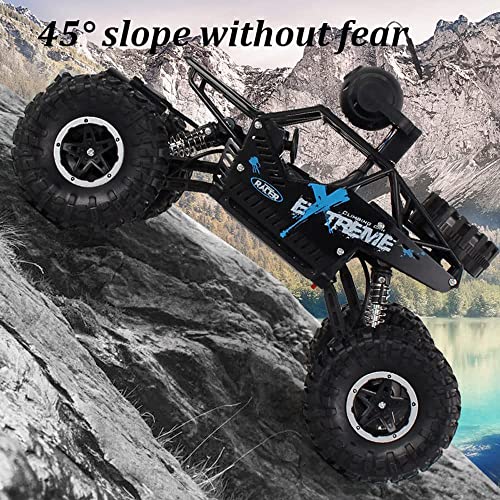 1:18 Ratio HD Camera Off-Road Remote Control Car App Shooting RC Vehicle 4WD with Rotatable Camera RC Truck 2.4G Alloy Car Shell Xmas Gift for Boys