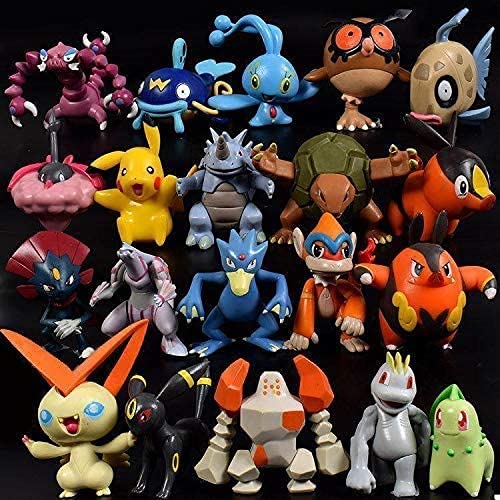 144 Pcs Pokémon Mini Figuras de PVC no Repetidas Pokémon Pop Pokémon Estatua Estatuilla Figuras Adornos 2-3cm