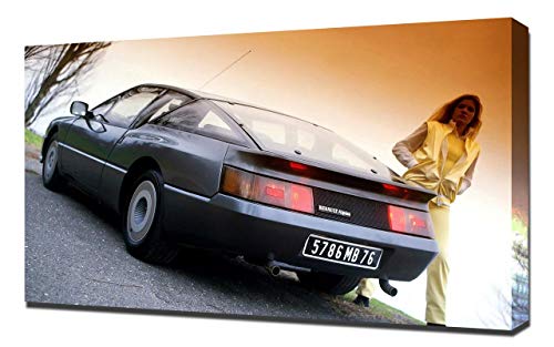 1985-Renault-Alpine-GTA-V6-V5-1080 - Lienzo impreso artístico para pared, diseño de Renault-Alpine-GTA-V6-V5-1080
