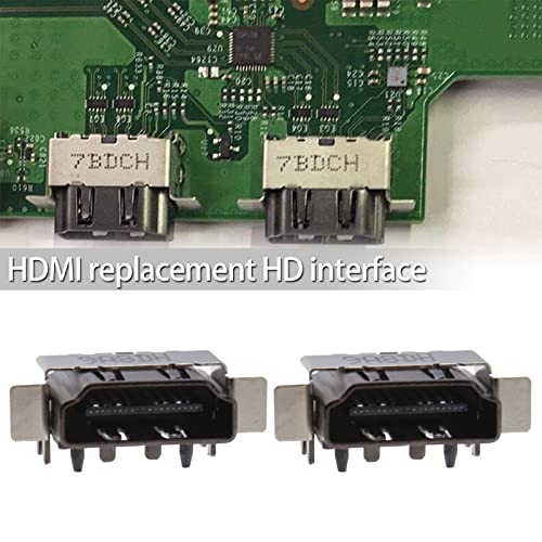 2 puertos HDMI compatibles con Xbox One X consola, solo toma de interfaz y conector de pantalla