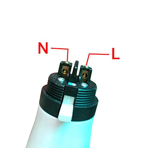 2 soportes para lámpara de casa de bayoneta B22 T2, estilo vintage, color blanco