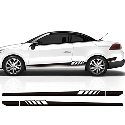 2 uds, Pegatina Lateral para Puerta de Coche, calcomanía automática, para Renault Megane escénico Dacia Duster Sandero Logan Clio Laguna Captur Fluence Koleos Zoe