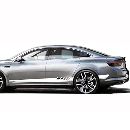 2 uds, Pegatina Lateral para Puerta de Coche, calcomanía automática, para Renault Megane escénico Dacia Duster Sandero Logan Clio Laguna Captur Fluence Koleos Zoe