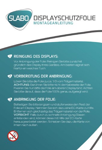 2 x Slabo protector de pantalla LG Google Nexus 5 lámina protectora de pantalla lámina protectora "Ultra Transparente" invisible MADE IN GERMANY