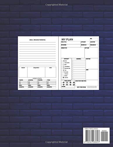2021 Youtube Creator - Planner for Kids: Notebook with idea sheet, password log, 12 month calendar with space to write in counting of subscriber, Beautiful gamer tool neon graphic cover