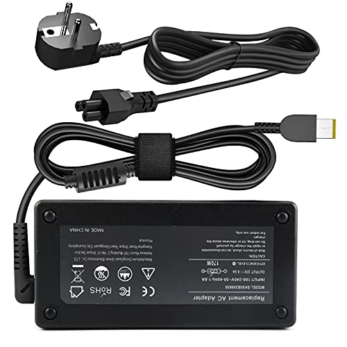 20V 8.5A 170W Remplacement du chargeur secteur pour Lenovo ThinkPad W540 W550s P50 P50S P51 P70 E440 E450 E541 E555 S431 W54, Legion Y700 Y7000P Y720 Y730 ADL170NLC2A ADL170NDC2A ADL170NLC3A