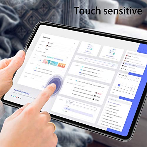 [2+2 Pack]Unique Me Protector de Pantalla Compatible con iPad Pro 2021/2020 12.9“ y [2 Pack] Protector de lente de cámara Cristal Templado, [Cobertura máxima][Sin Burbujas] HD Vidrio Templado