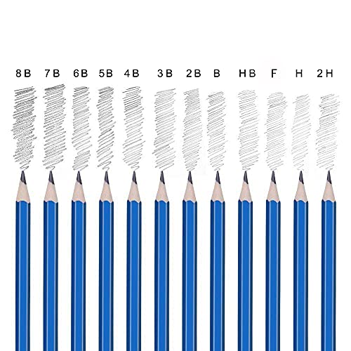 24 Rotuladores Punta Pincel, 12 Lapices de Dibujo y Kit de Arte - Material escolar Perfecto para Caligrafía, Lettering, Colorear, Mandalas, Cómics, Manga