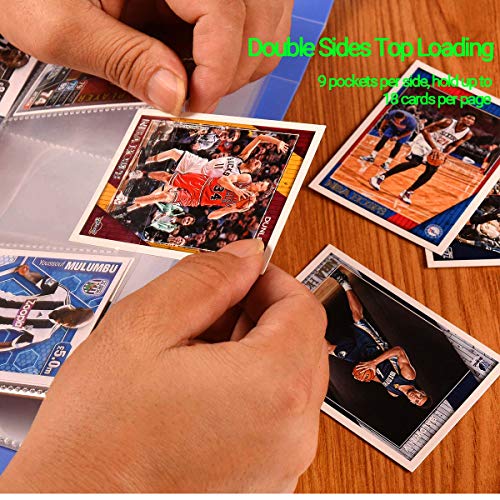 270 Bolsillos Trading Card Sleeves Collectors Albumes,Trading Cards Album,Bolsillos de Cartas Almacenamiento, Colección paginas del Album,Album de Fotos Transparente Scrapbook