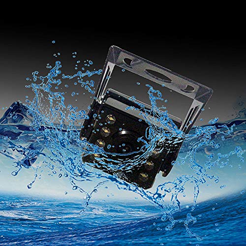 2×8LEDs Ángulo de Visión de 120 ° de Ancho IR Night Vison Cámara de Estacionamiento a Prueba de agua con 15M cable + 12V-24V 7 "TFT LCD HD Monitor de coche para Autobús /Camión /Remolque/ RV