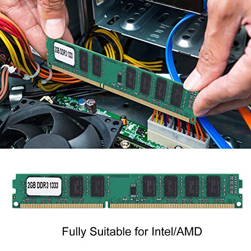 2GB DDR3 RAM, Bewinner DDR3 2GB DDR3 con 1333MHz, 240Pin RAM para transferencia de datos súper rápida Memoria RAM para PC, No requiere controlador, Completamente adecuado para Intel / AMD